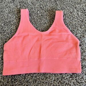 Aerie Ribbed Coral sports bra, XL